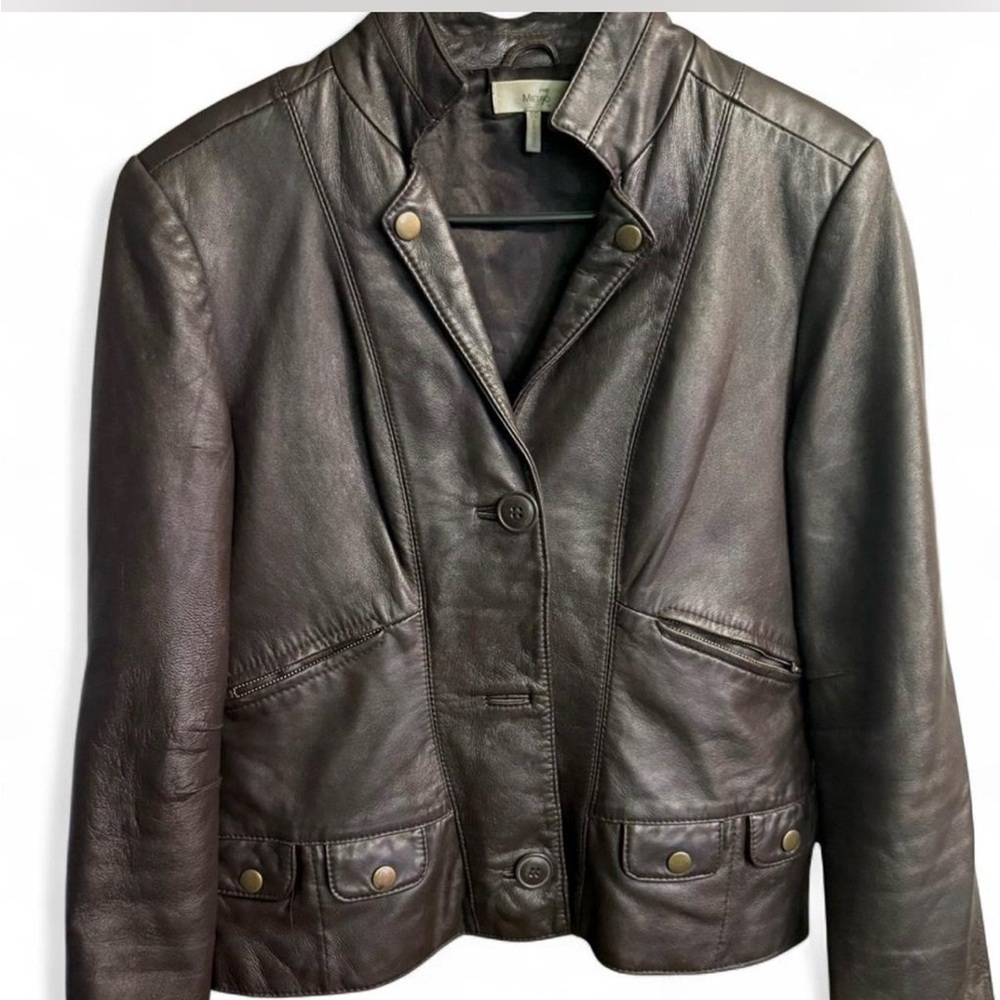 Metro 7 Dark Brown Leather Jacket
